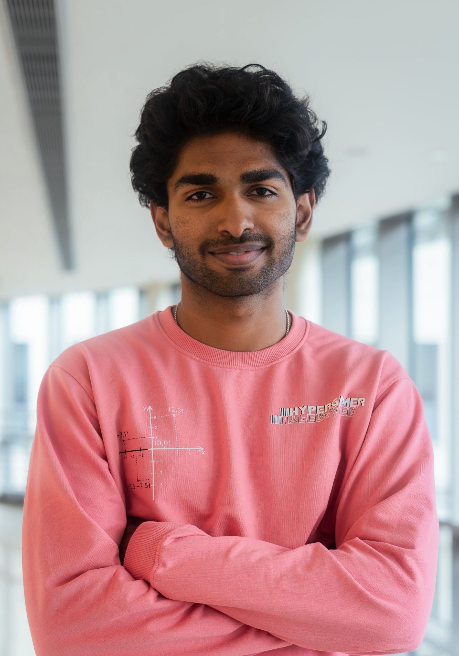 A headshot of a man